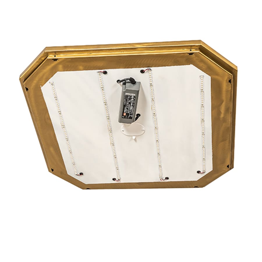 Meyda Tiffany Gibbon 25-1/2" Square LED Flush Mount Ceiling Fixture