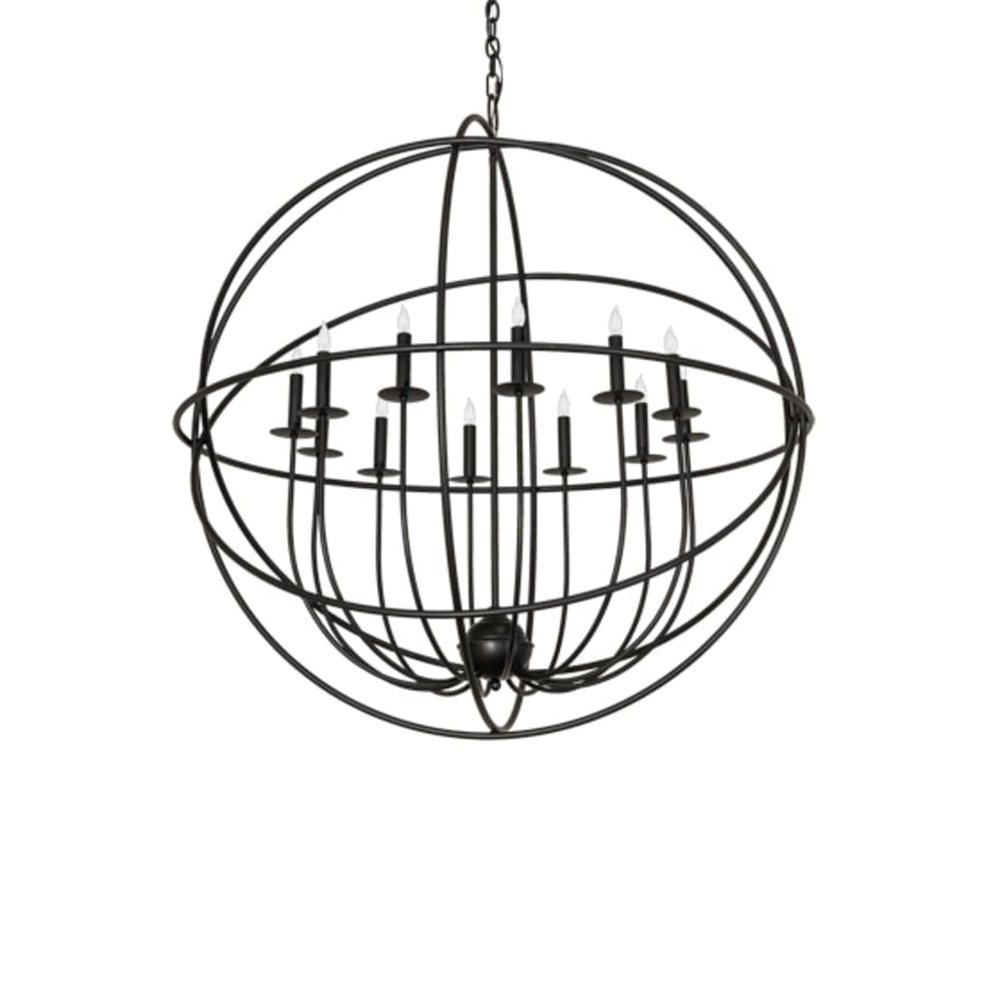 Meyda Tiffany Atom Enerjisi 12 Light 42" Wide Taper Candle Globe Chandelier