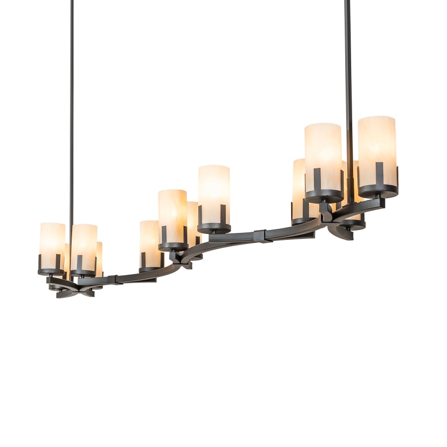 Meyda Tiffany Cero 12 Light 96" Wide Pillar Candle Linear Chandelier