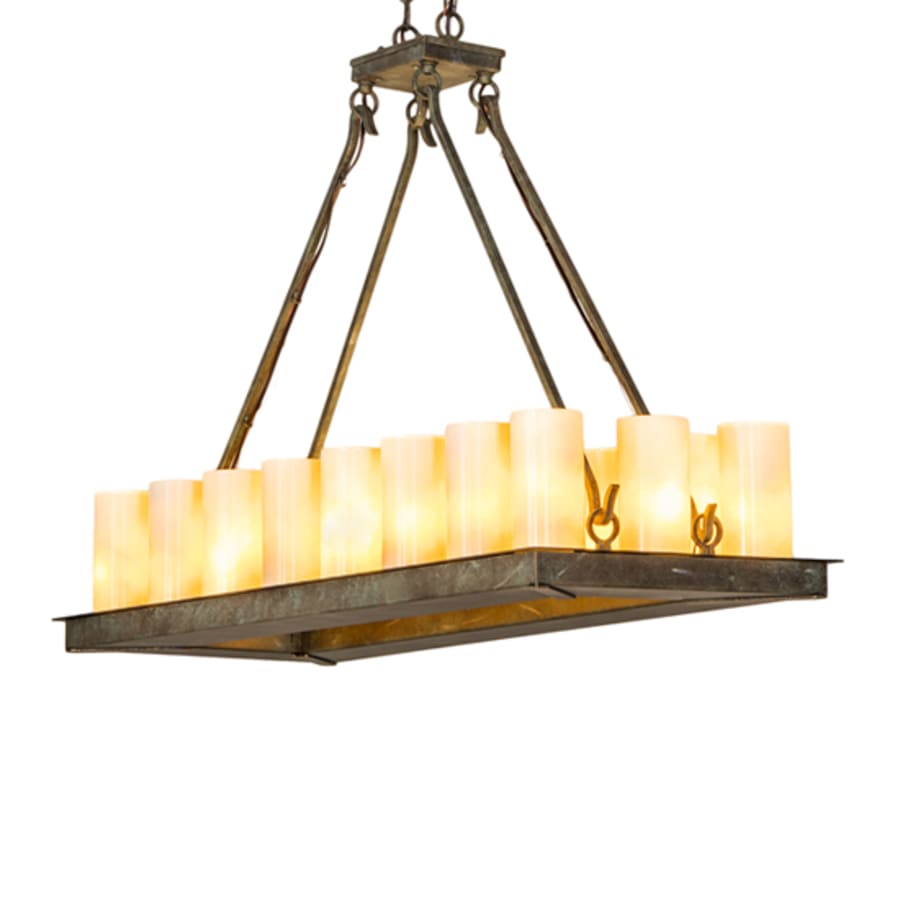 Meyda Tiffany Long Loxley 18 Light 39" Wide Linear Chandelier