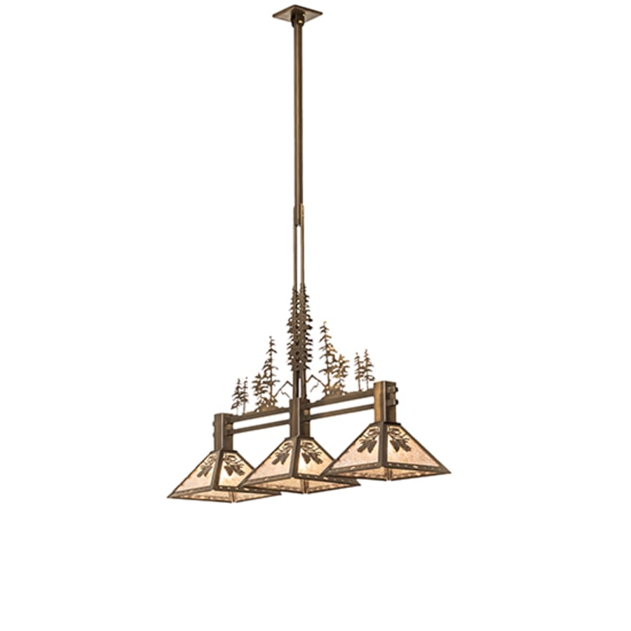 Meyda Tiffany 3 Light 45" Wide Linear Pendant