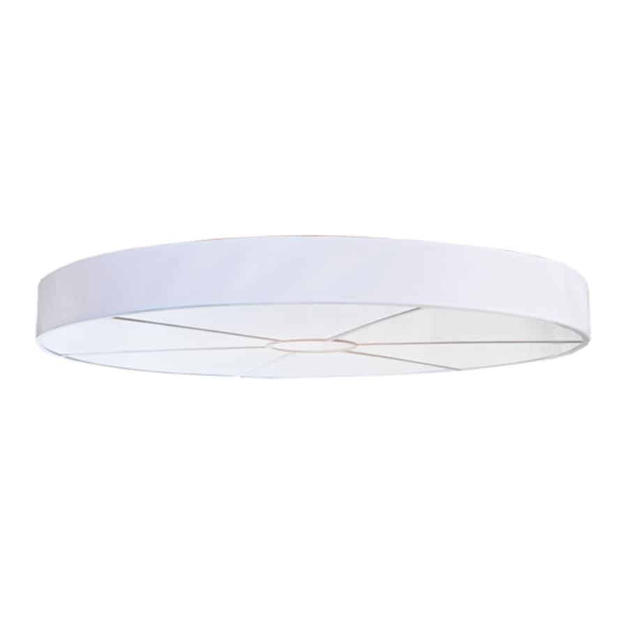 Meyda Tiffany Cilindro 12 Light 72" Wide Semi-Flush Drum Ceiling Fixture - Matte White Finish - Medium Bulb Base