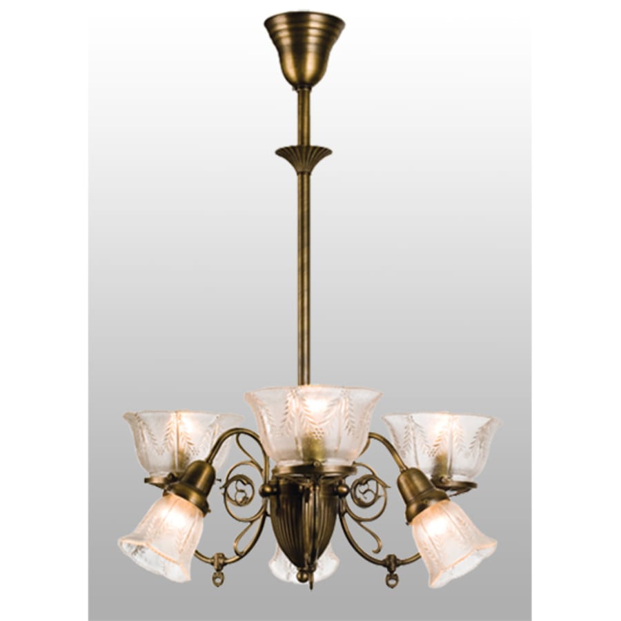 Meyda Tiffany Bleeker 6 Light 26" Wide Chandelier with Clear Glass Shades
