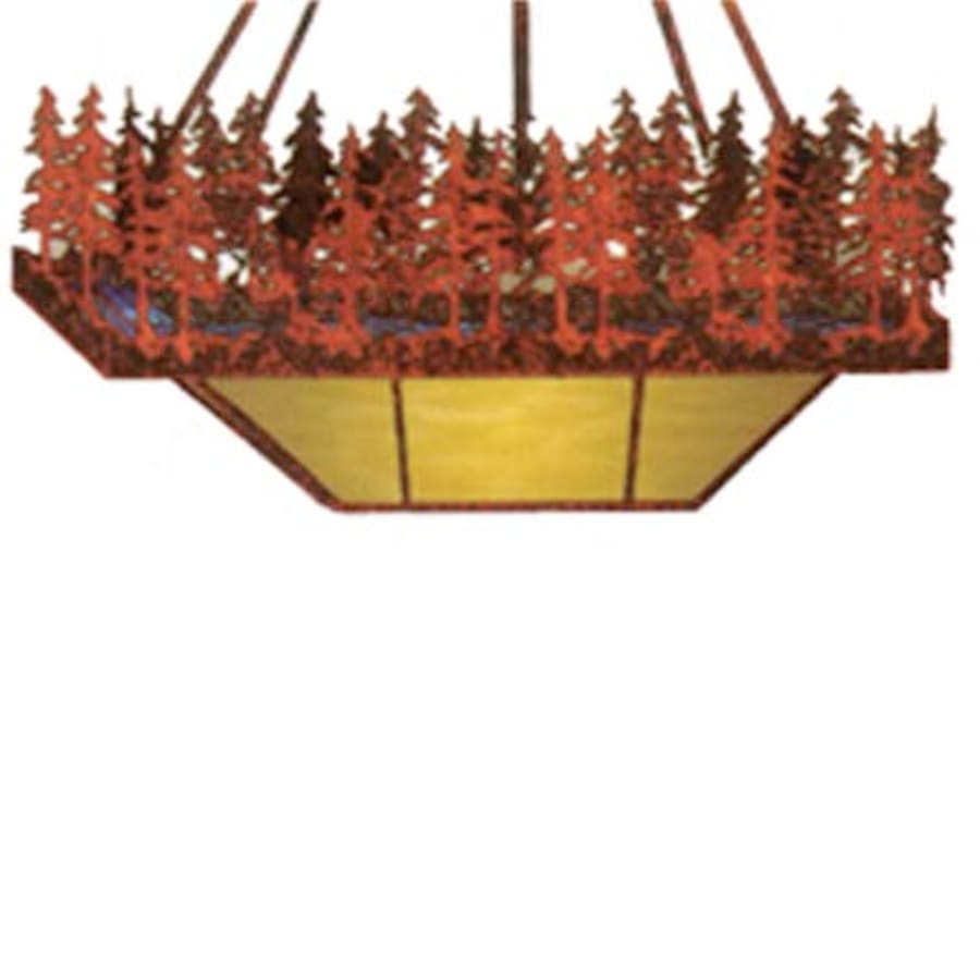 Meyda Tiffany Pine Lake 4 Light 20" Wide Pendant