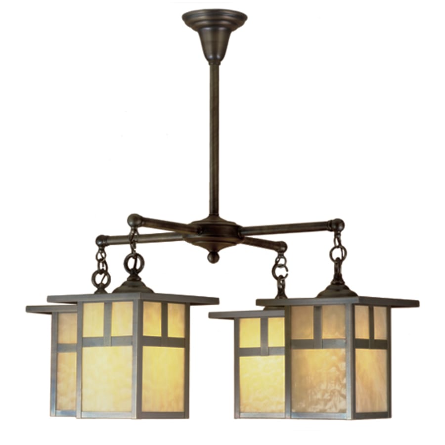 Meyda Tiffany Hyde Park T Mission 4 Light 32" Wide Chandelier