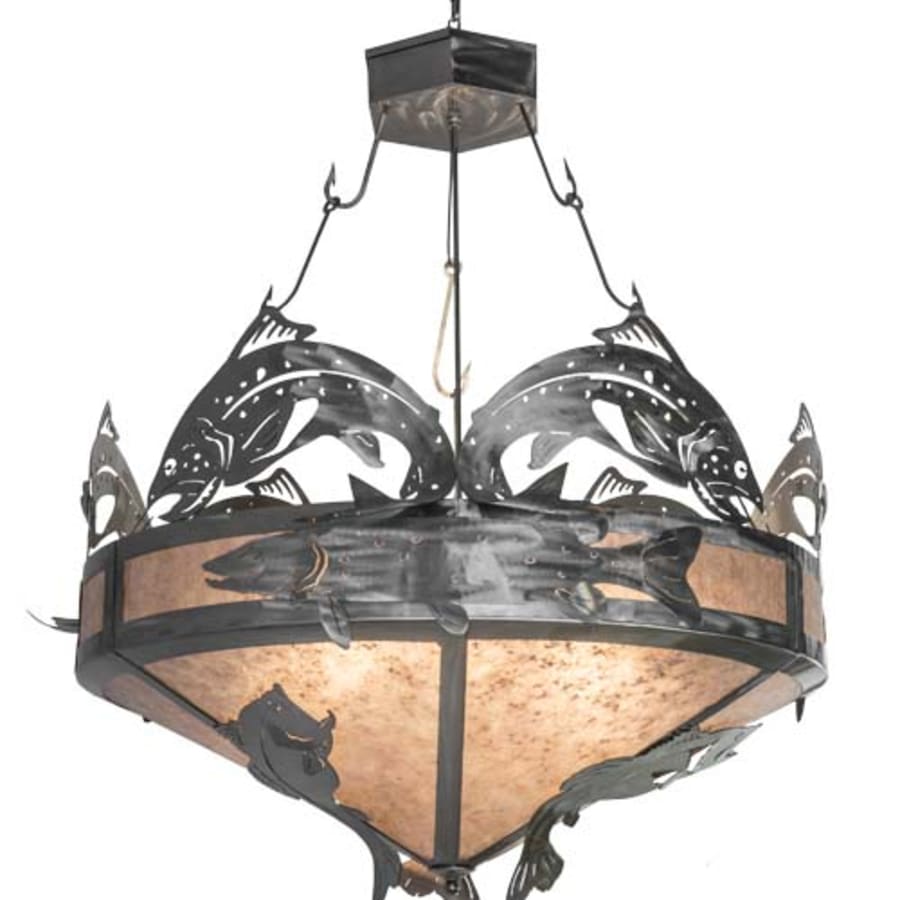 Meyda Tiffany Catch of the Day 6 Light 48" Wide Pendant