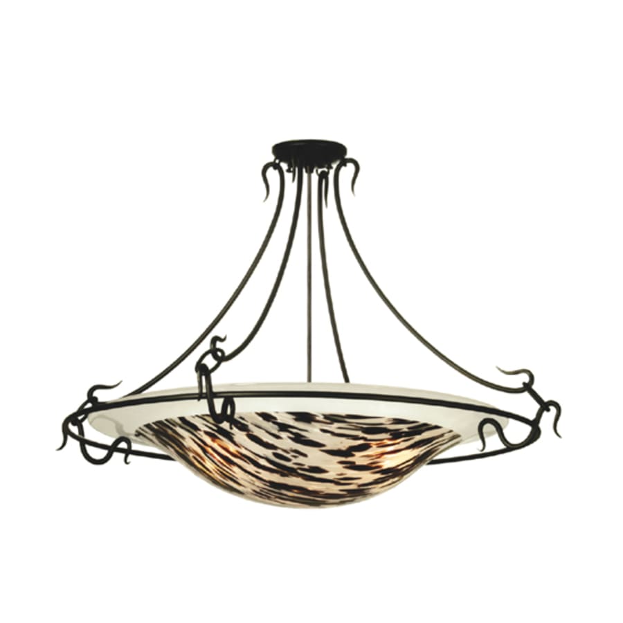 Meyda Tiffany Metro Fusion 3 Light 36" Wide Semi-Flush Bowl Ceiling Fixture