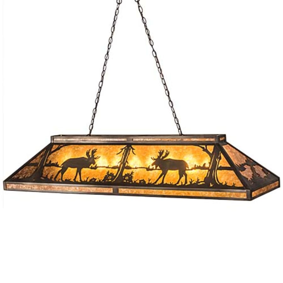 Meyda Tiffany Long Moose 9 Light 61" Wide Linear Pendant