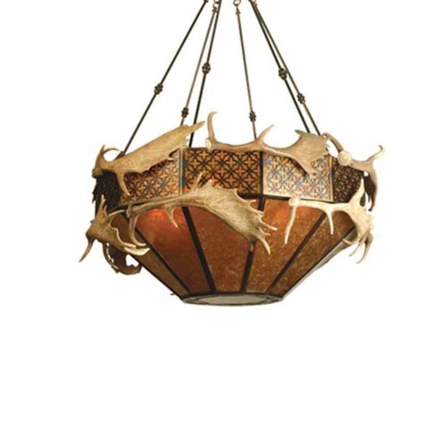 Meyda Tiffany Antlers Fallow Deer 8 Light 52" Wide Pendant
