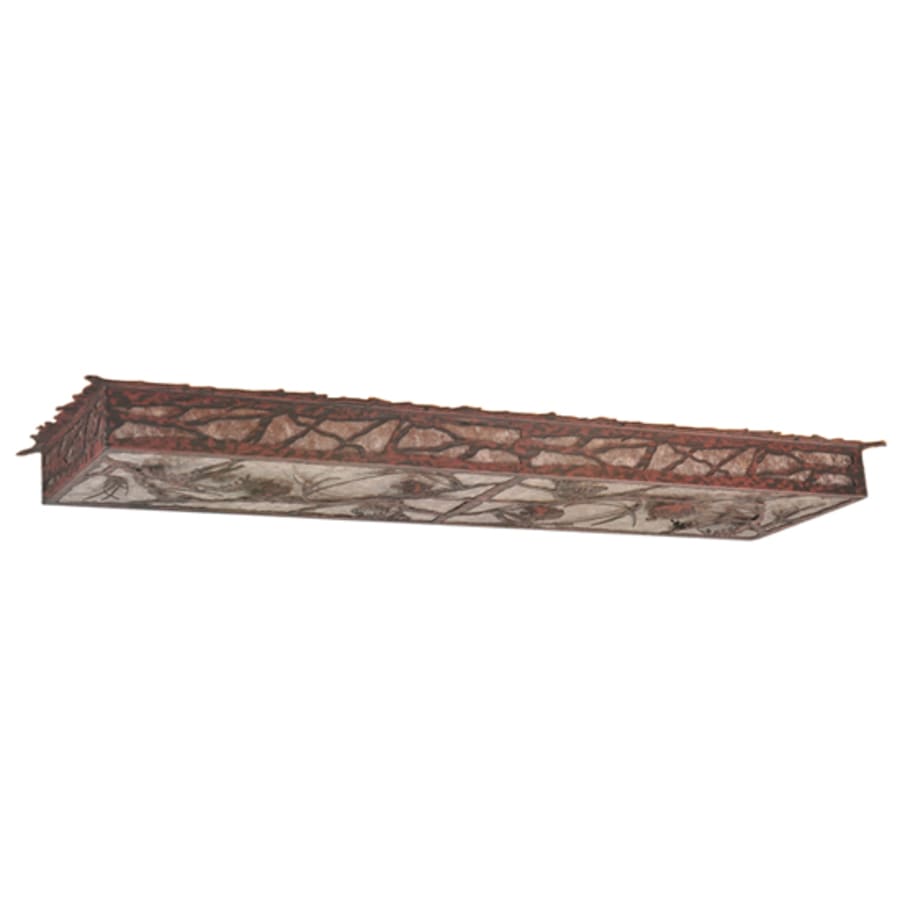 Meyda Tiffany Whispering Pines 48" Wide LED Flush Mount Ceiling Fixture