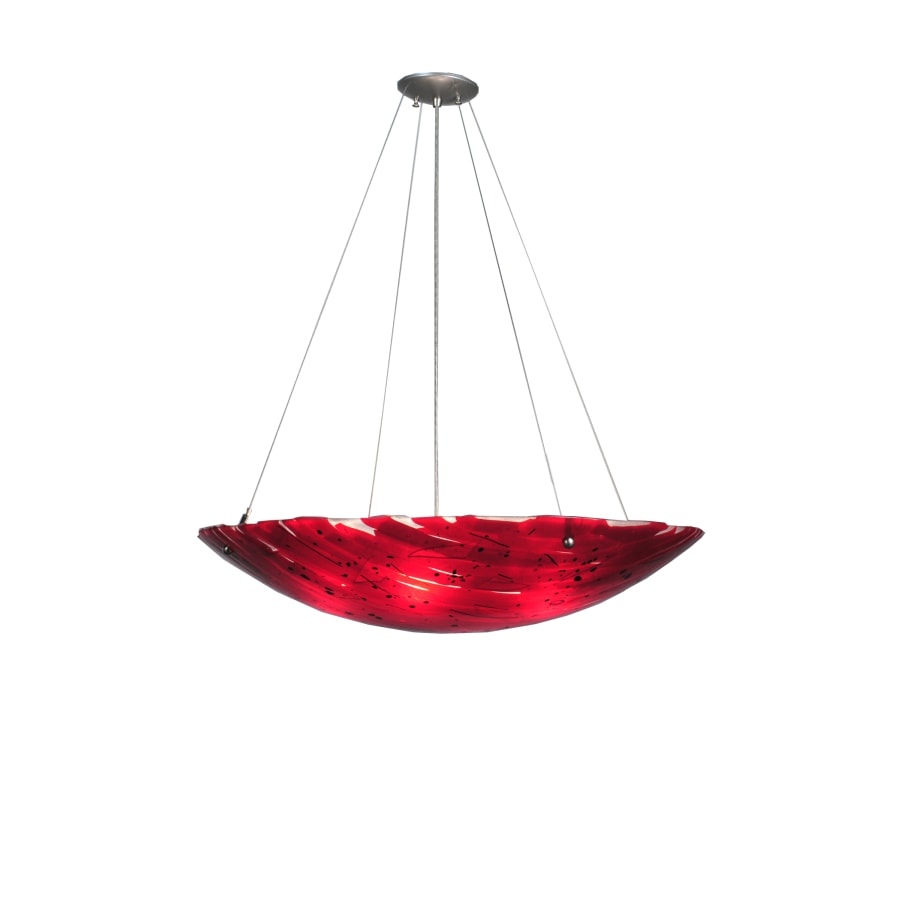 Meyda Tiffany 30" W Pomodoro Caldo Fused Glass Inverted Pendant