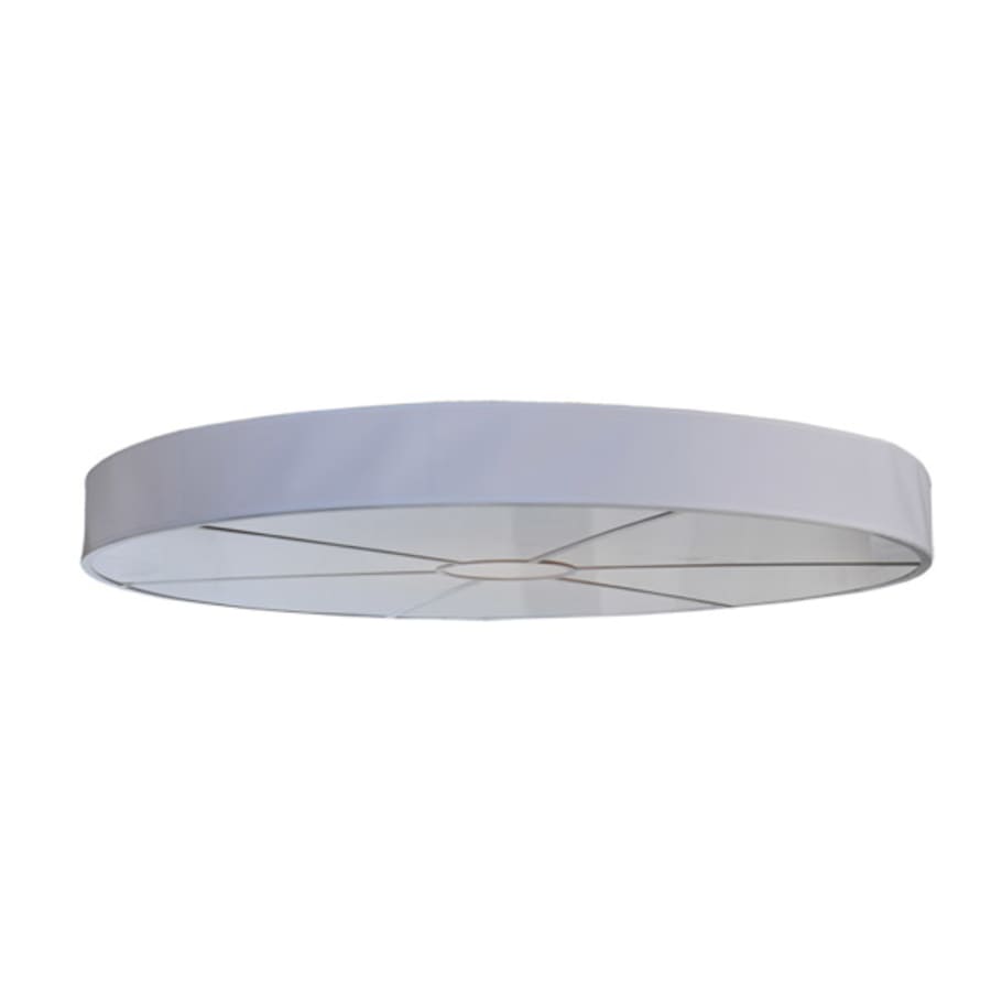 Meyda Tiffany Cilindro 12 Light 72" Wide Semi-Flush Drum Ceiling Fixture - Matte White Finish - GU24 Bulb Base