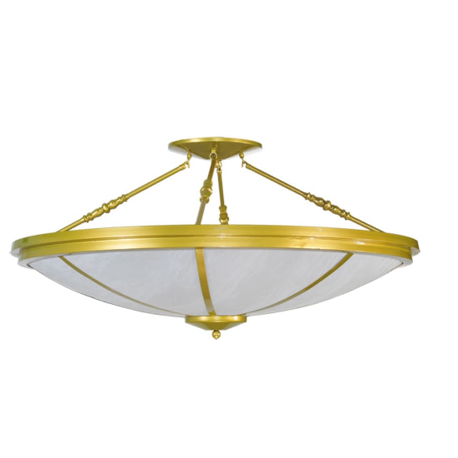 Meyda Tiffany Commerce 8 Light 46" Wide Semi-Flush Bowl Ceiling Fixture