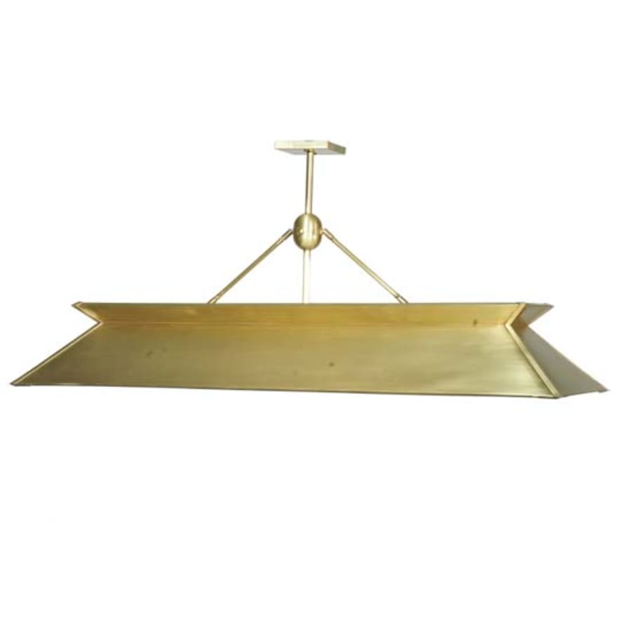 Meyda Tiffany Natural Brass 3 Light 60" Wide Linear Pendant