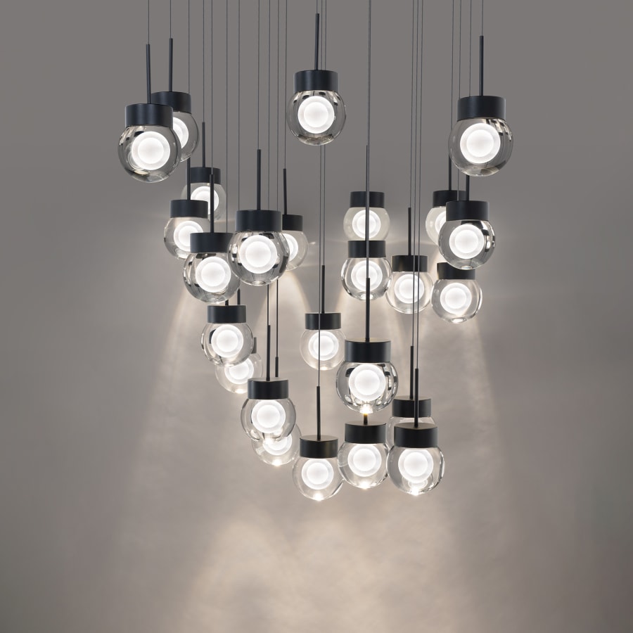 Modern Forms Double Bubble 25 Light 28" Wide LED Suspension Multi Light Pendant