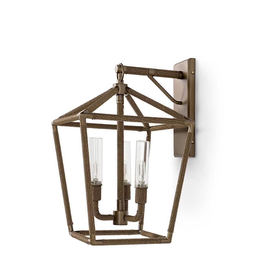 Palecek Hollister 3 Light 25" Tall Outdoor Wall Sconce