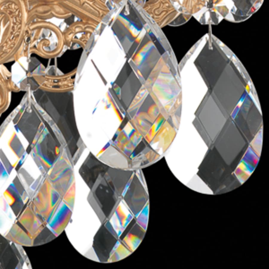 Schonbek Milano 3 Light 15" Tall Wall Sconce with Clear Optic Crystals