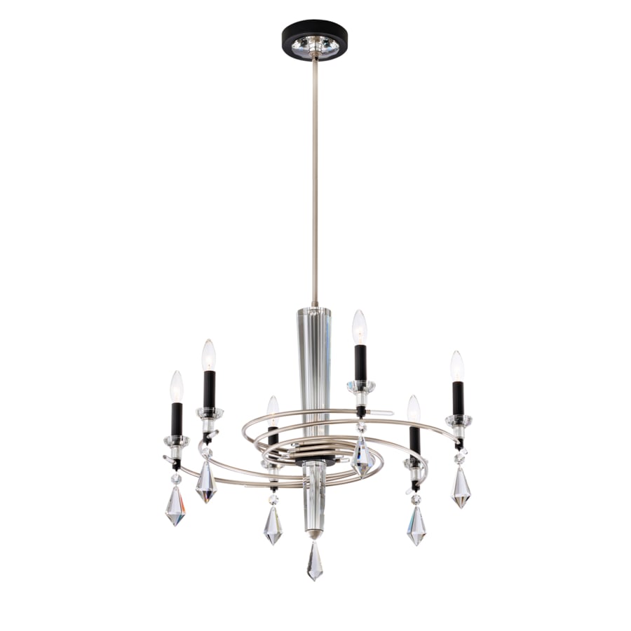 Schonbek Tempest 6 Light 28" Wide Crystal Candle Style Chandelier