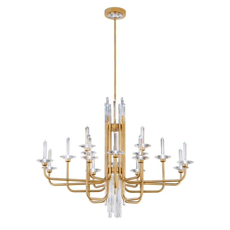 Schonbek Calliope 16 Light 42" Wide LED Crystal Candle Style Chandelier