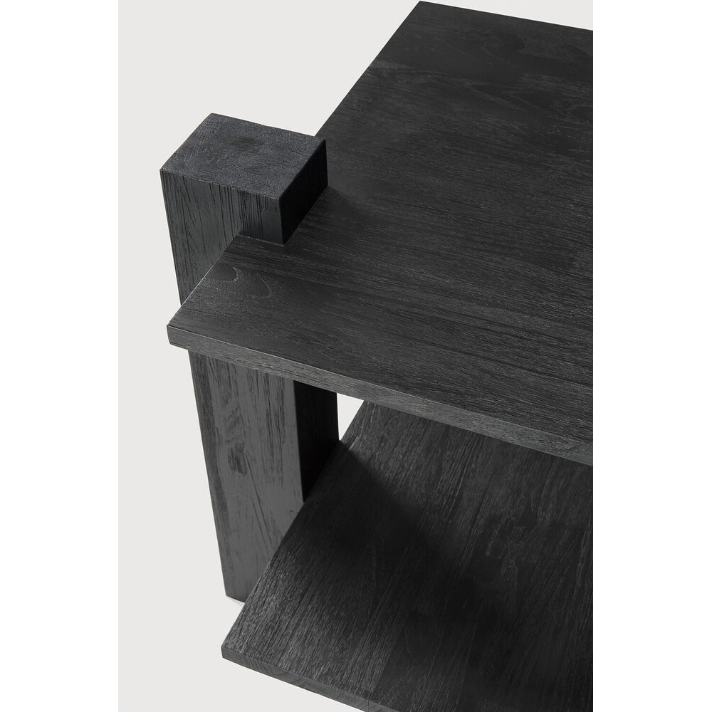 Teak Abstract Side Table
