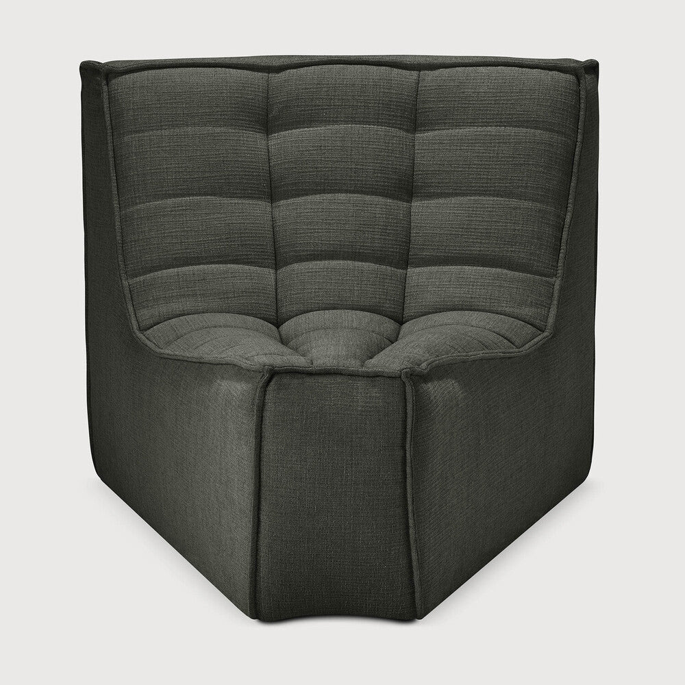 N701 45~ Round Corner Sofa - Moss