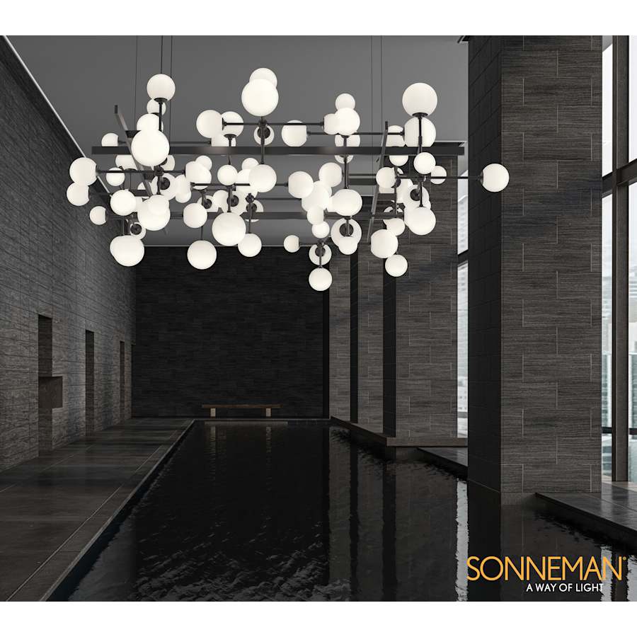 Sonneman Nebula 80" Wide Chandelier