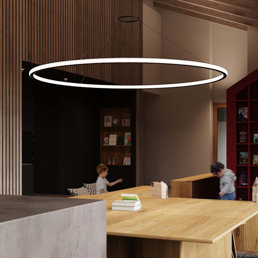 Sonneman Luna 62" Wide LED Ring Chandelier - 3500K