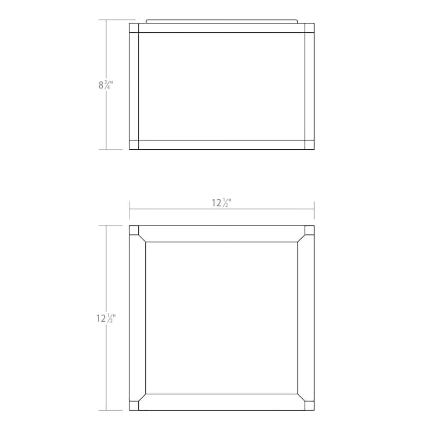 Sonneman Cubix 1 Light Medium LED Surface Mount