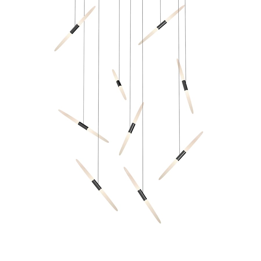 Sonneman Ballet 41' Wide 9 Light Chandelier