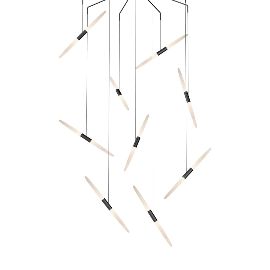 Sonneman Ballet 46" Wide 9 Light Chandelier