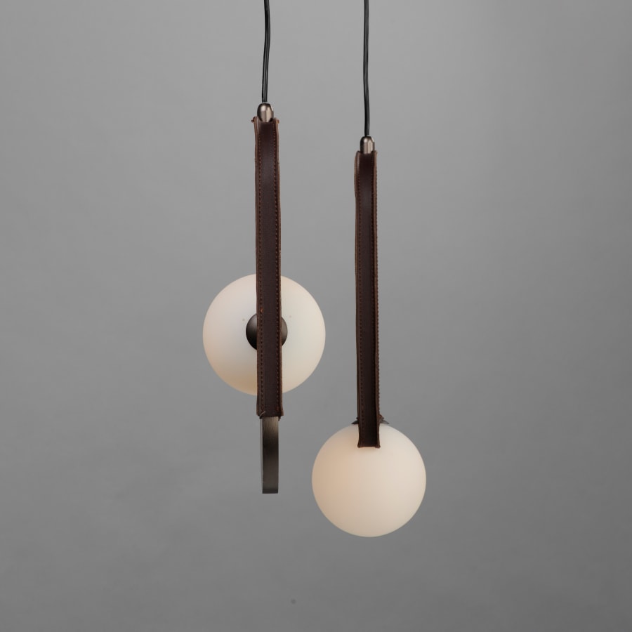 Studio M Stitched 8 Light 72" Wide LED Linear Chandelier by Mat Sanders