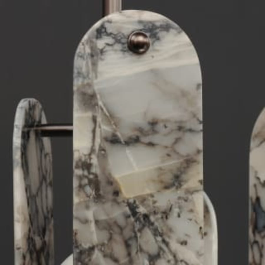 Studio M Megalith 5 Light 48" Wide LED Linear Chandelier by Nina Magon
