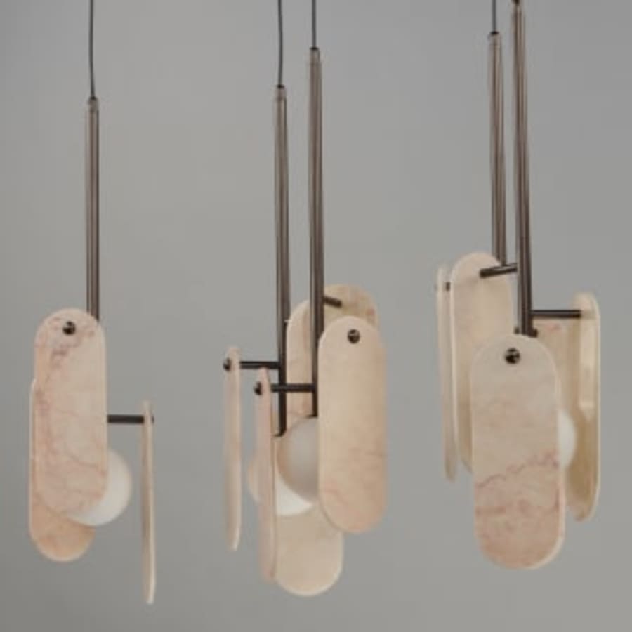 Studio M Megalith 5 Light 48" Wide LED Linear Chandelier by Nina Magon