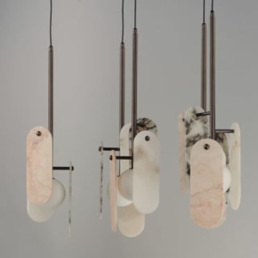 Studio M Megalith 5 Light 48" Wide LED Linear Chandelier by Nina Magon