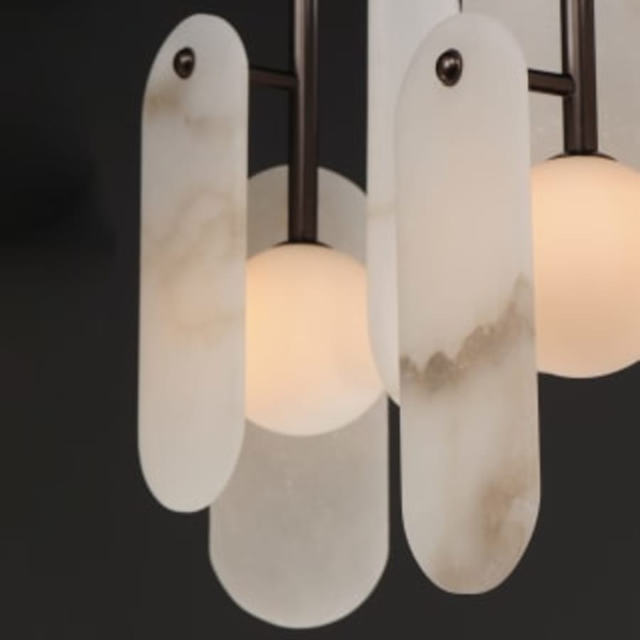 Studio M Megalith 5 Light 48" Wide LED Linear Chandelier by Nina Magon