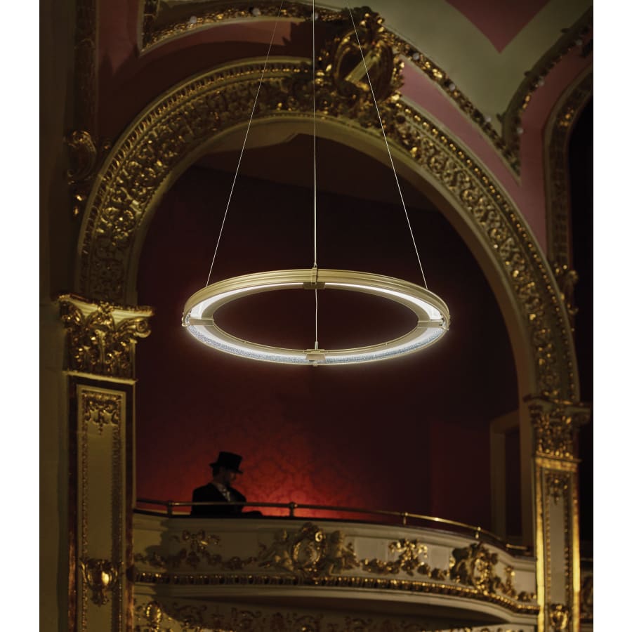 Synchronicity Aria 34-3/16" Wide Integrated LED Ring Chandelier
