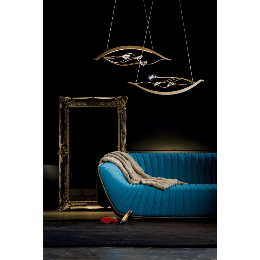 Synchronicity Courbé 45-5/16" Wide Integrated LED Linear Chandelier