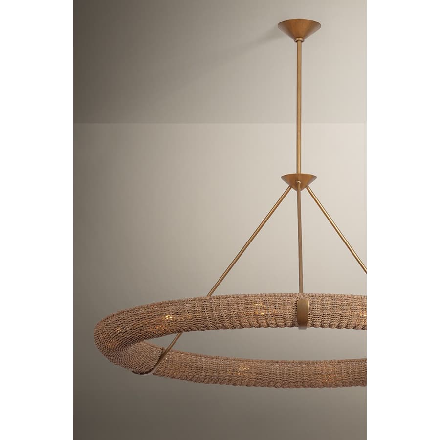 Troy Lighting Floyd 12 Light 52" Wide Ring Chandelier