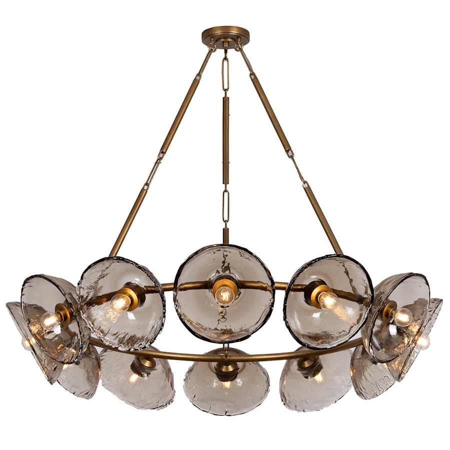 Troy Lighting Diego 12 Light 49" Wide Abstract Chandelier