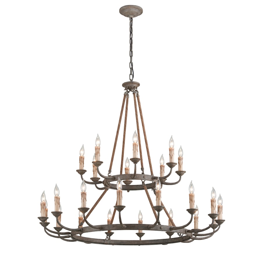 Troy Lighting Cyrano 24 Light 48" Wide Taper Candle Chandelier
