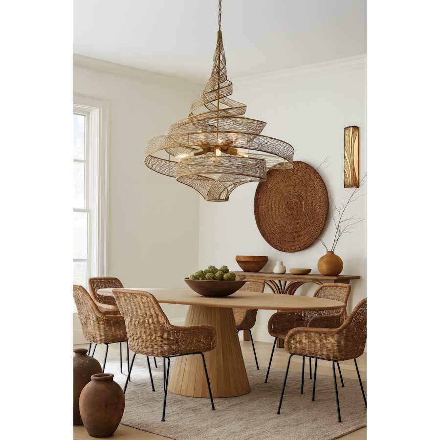 Varaluz Flow 8 Light 36" Wide Abstract Chandelier