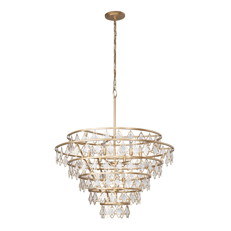 Varaluz Fleur 10 Light 36" Wide Ring Chandelier