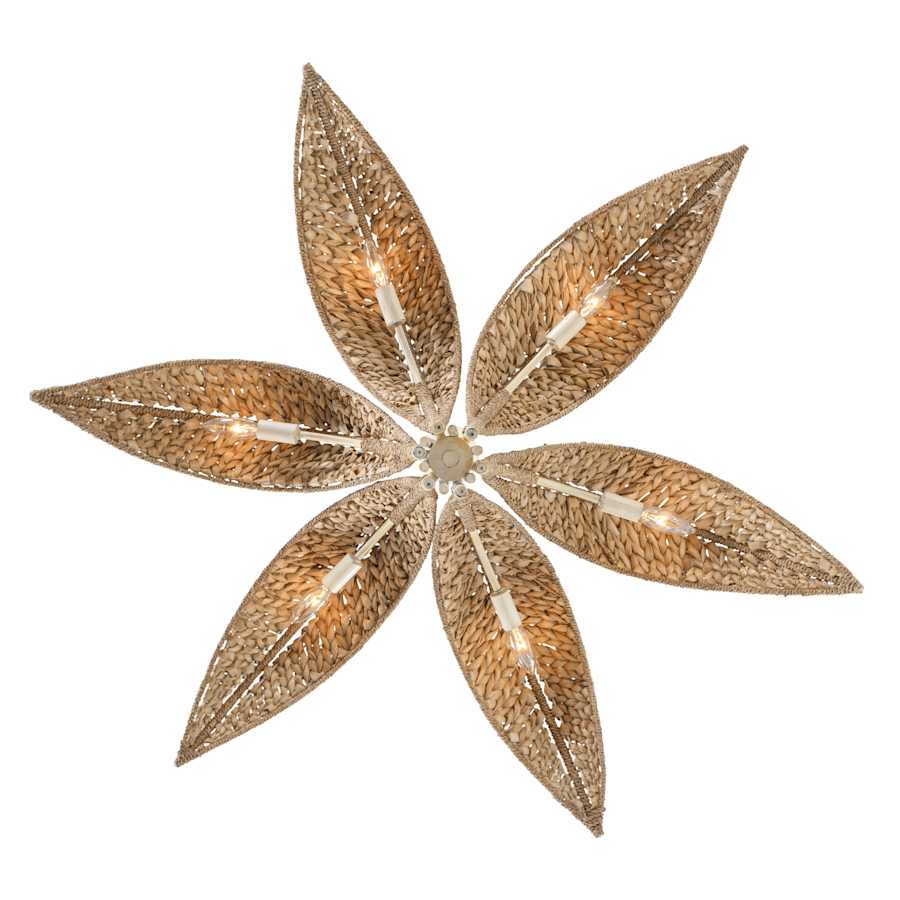 Varaluz Century Palm 6 Light 39" Wide LED Abstract Candle Style Chandelier