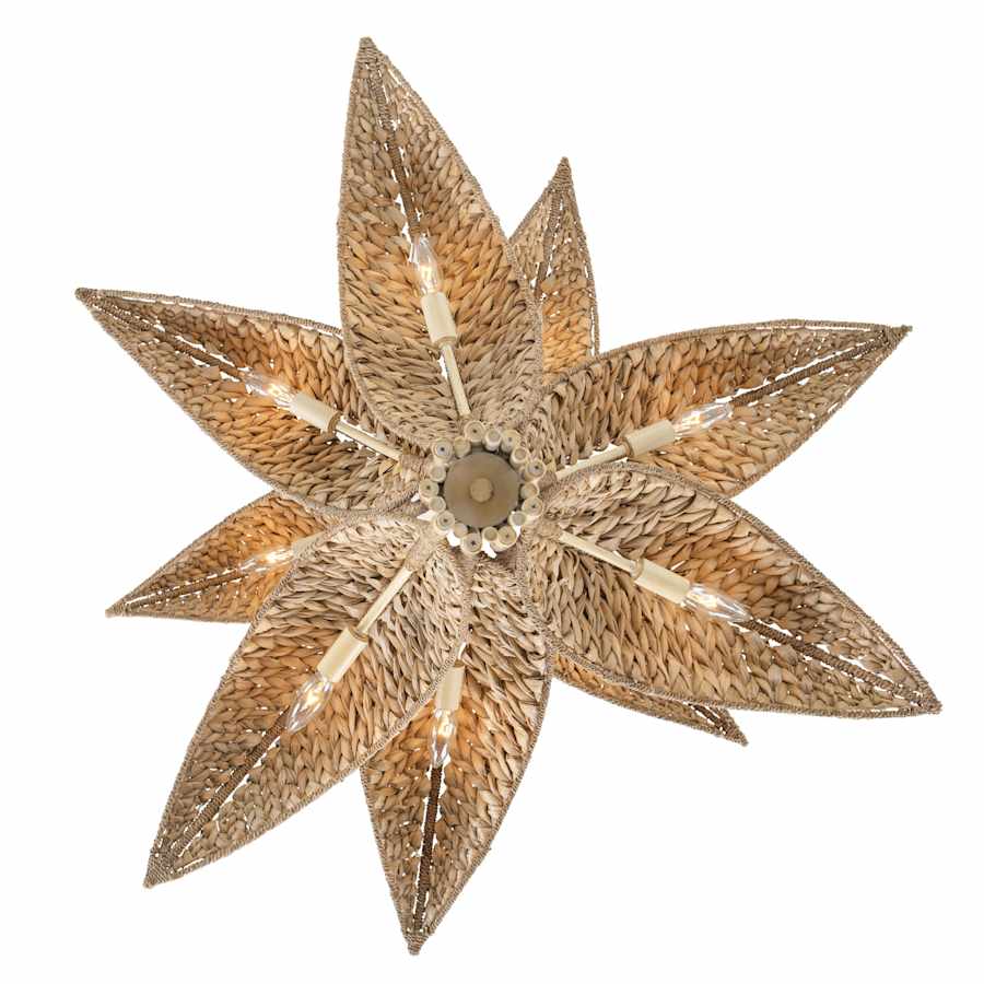 Varaluz Century Palm 9 Light 39" Wide LED Abstract Candle Style Chandelier
