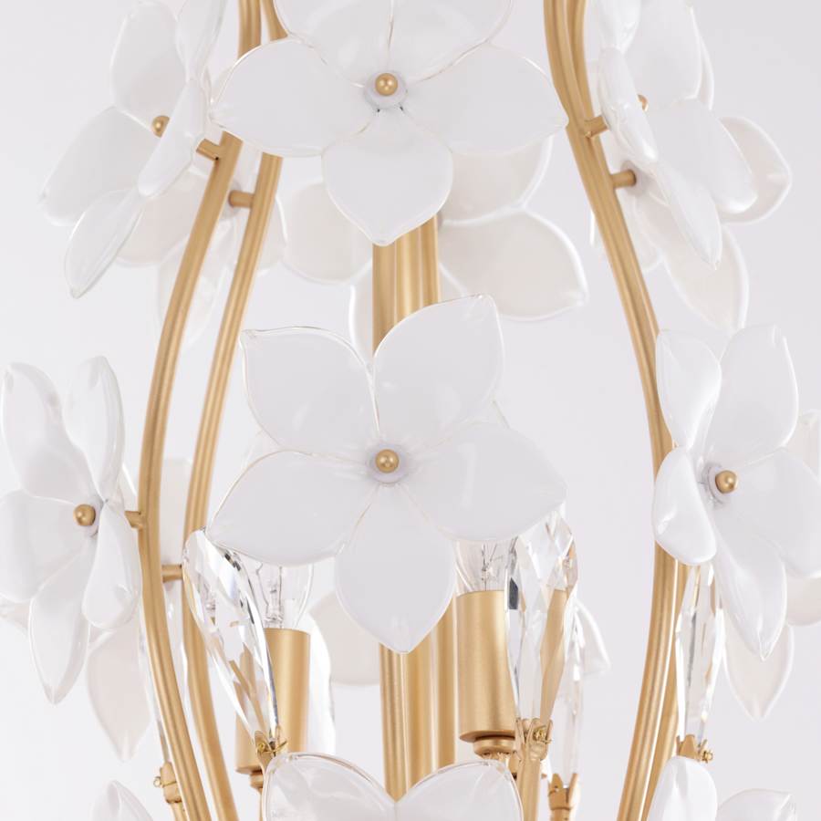 Varaluz Petal Court 9 Light 26" Wide Taper Candle Style Chandelier