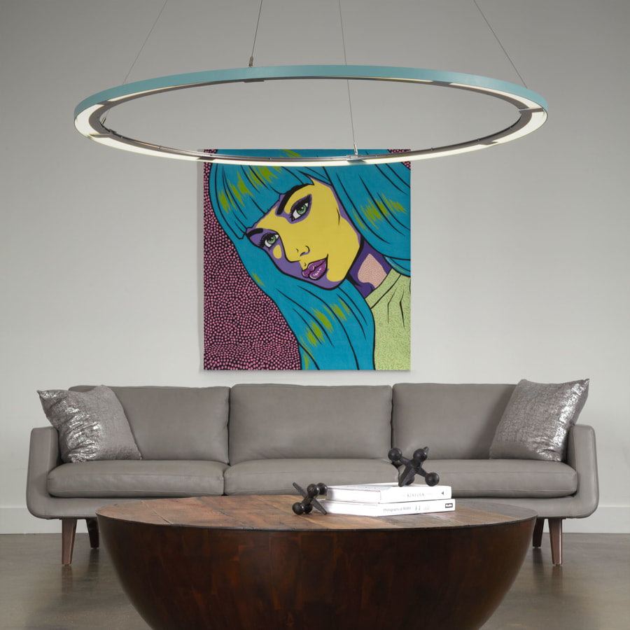 Vermont Modern Ringo 61-13/16" Wide Integrated LED Ring Chandelier with Adjustable Cables