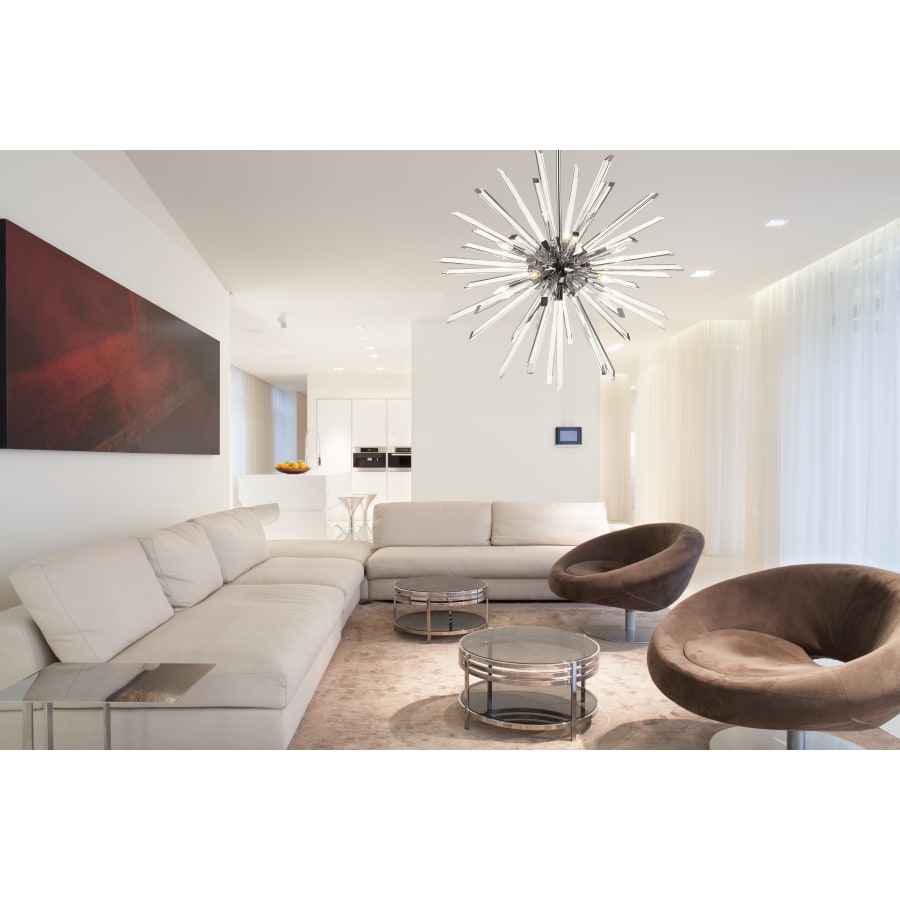 Z-Lite Burst 10 Light 42" Wide Crystal Sputnik Chandelier