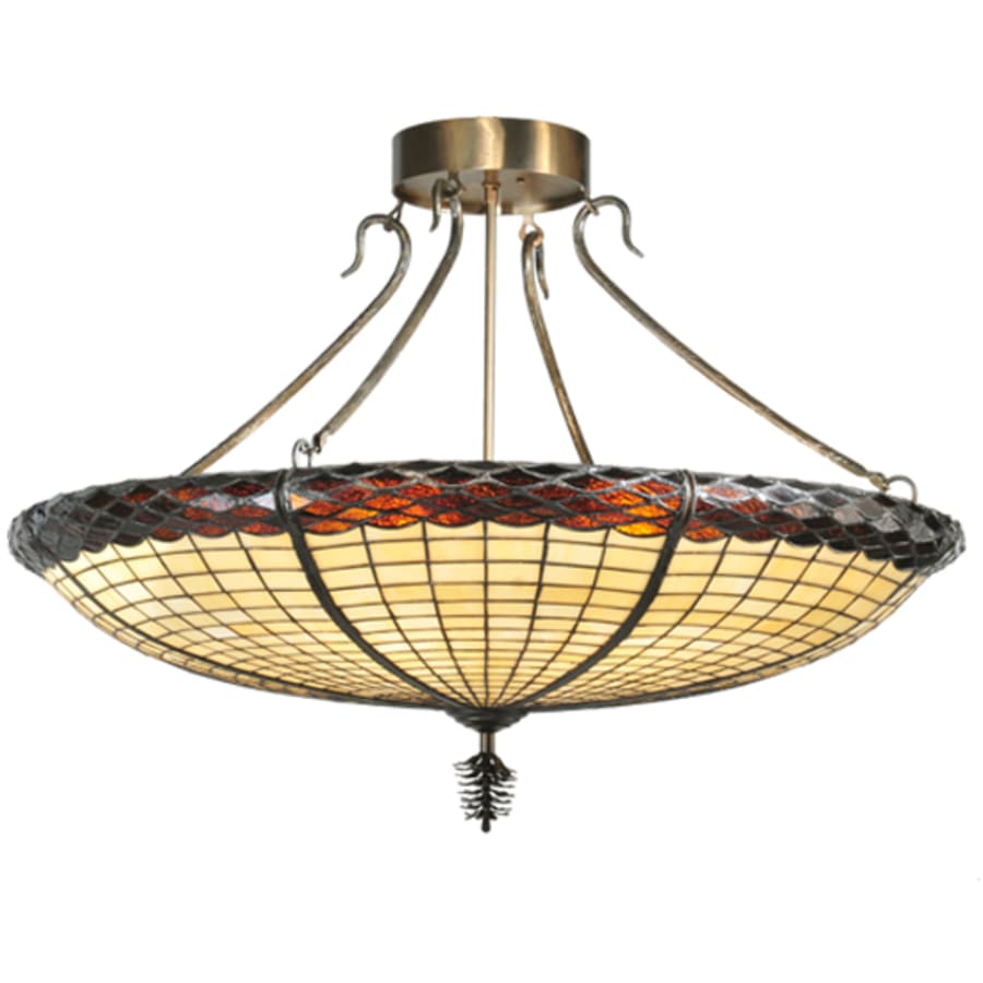 Meyda Tiffany 6 Light 36" Semi-Flush Ceiling Fixture