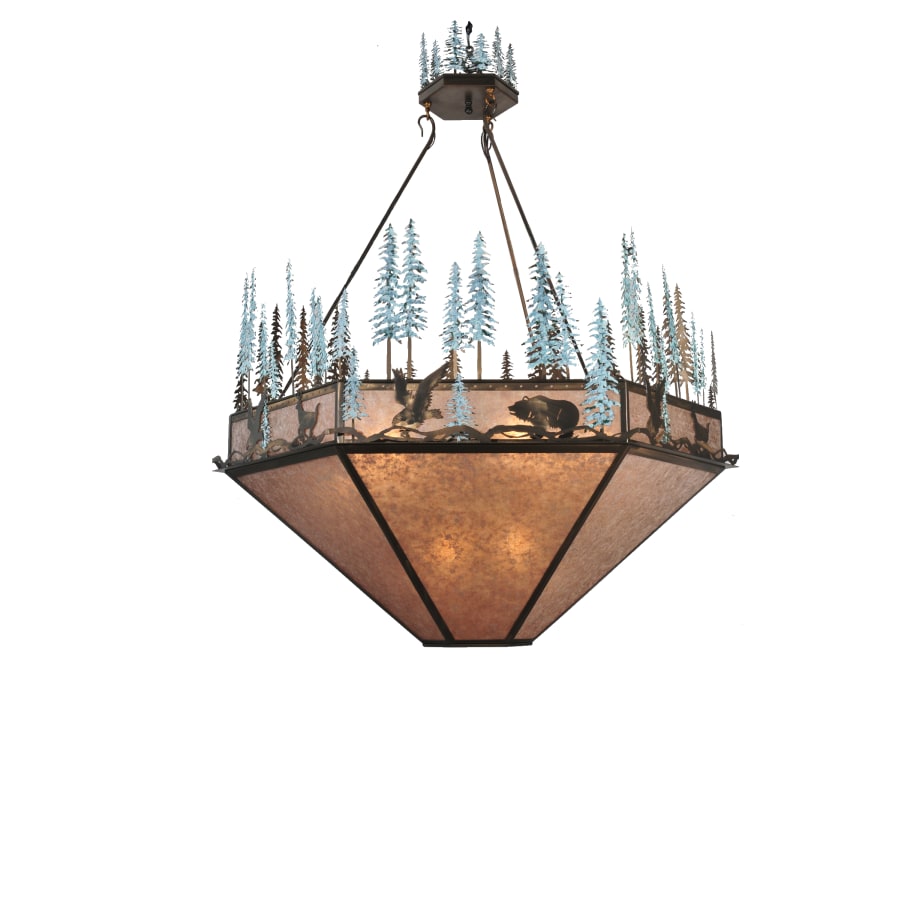 Meyda Tiffany 9 Light 60" Wide Pendant with Handmade Shade
