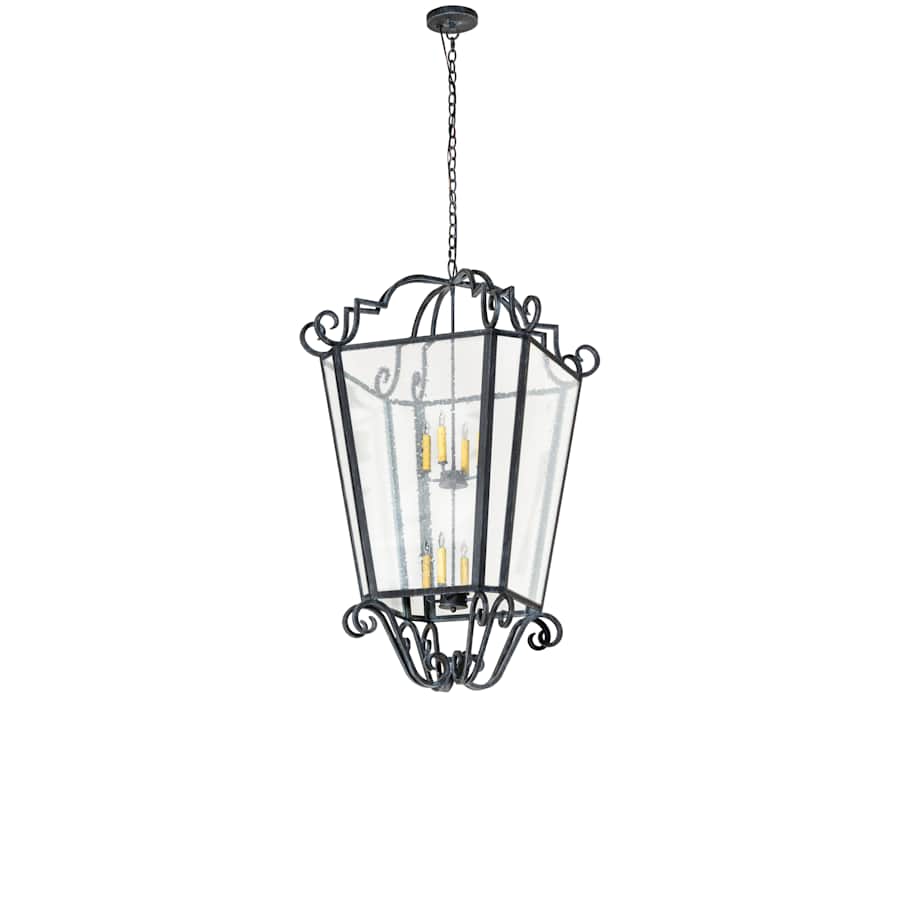 Meyda Tiffany Marin 8 Light 28" Wide Taper Candle Pendant